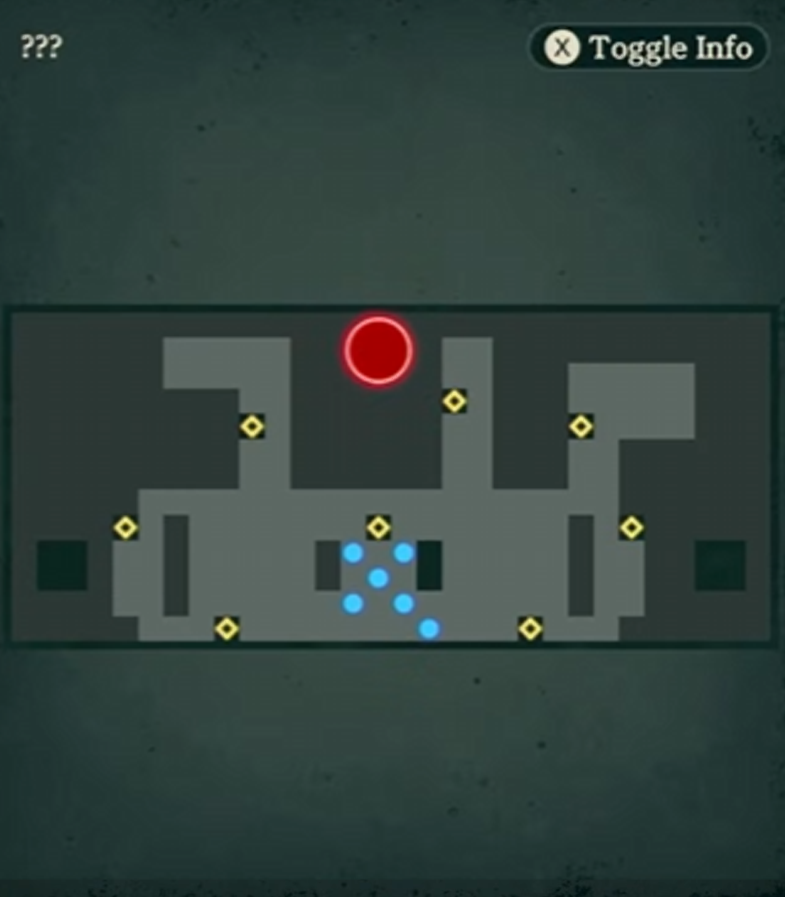 This chapter's battlefield layout. Compare unit positions with the gameplay image below.