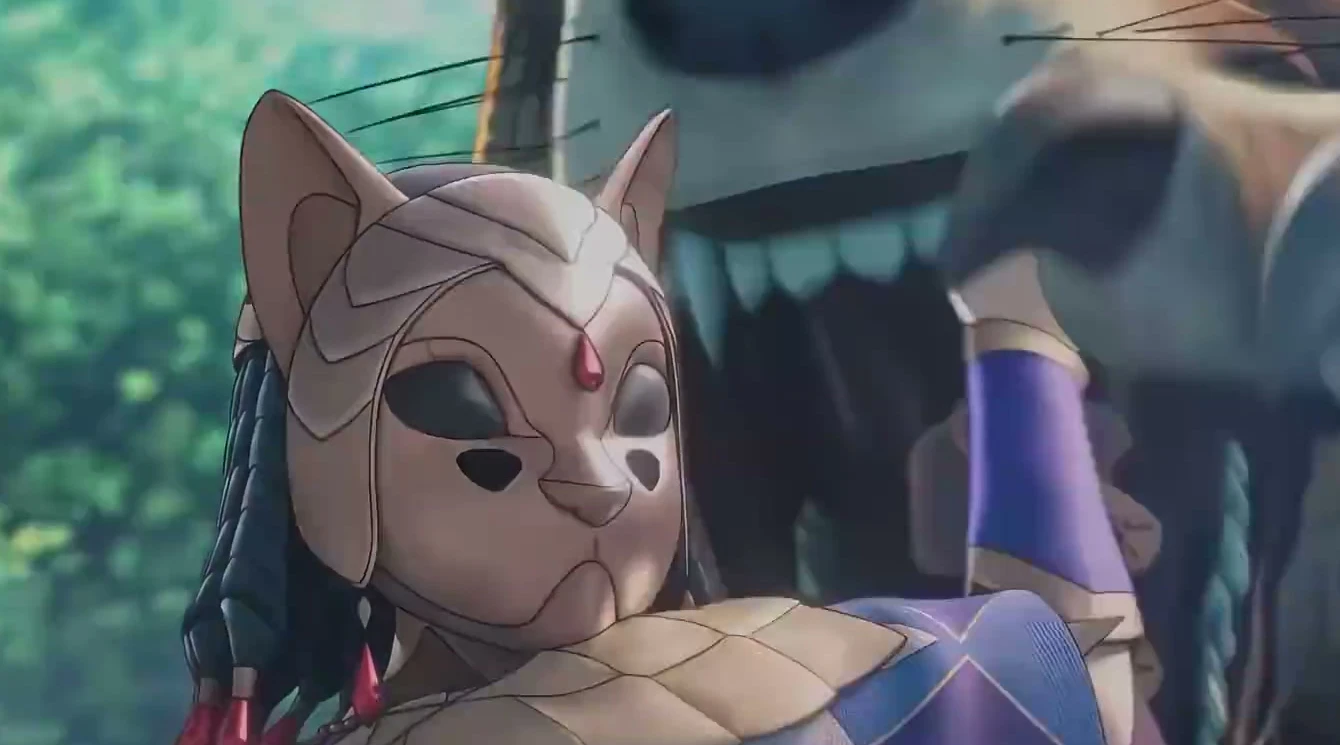 Orchel’s close-up in the additional-content trailer.