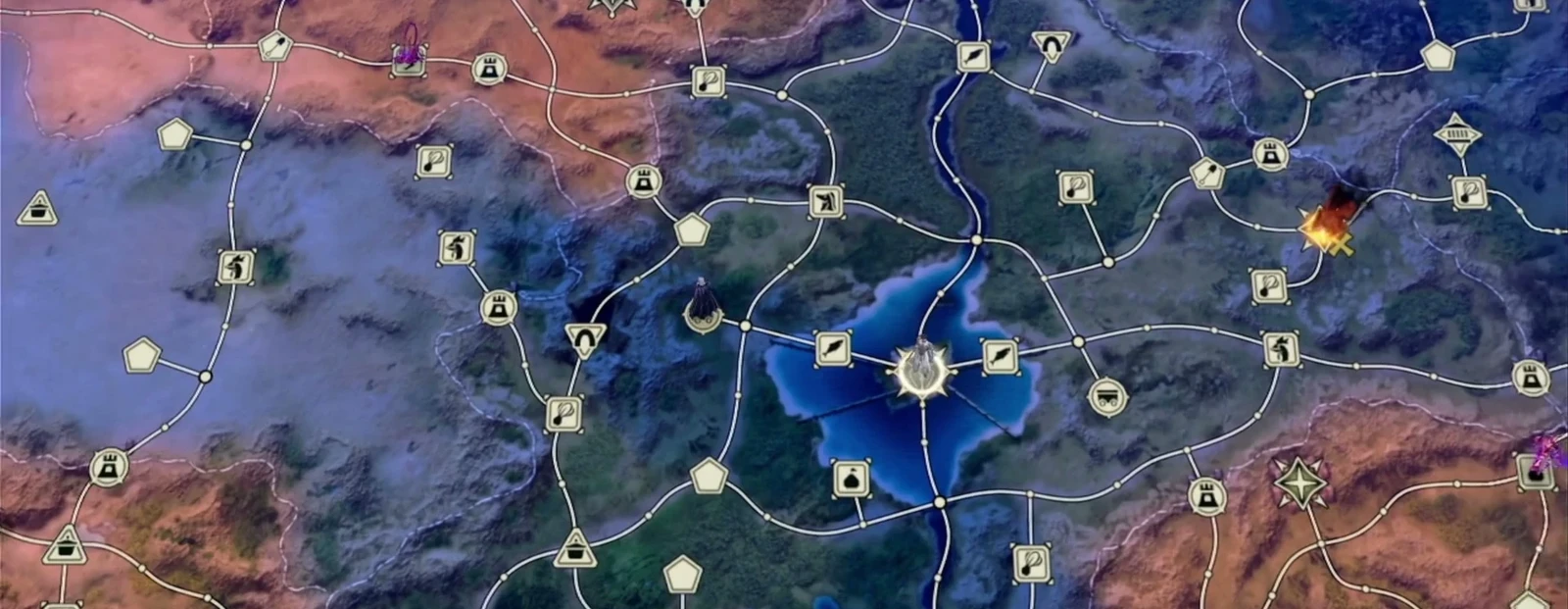 The Part 3 world map: army positions and objectives in different regions are scattered across the continent.