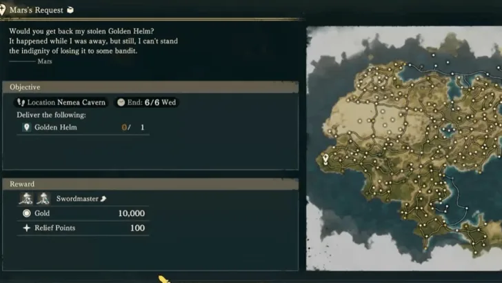 Swordmaster eligibility appears among Mars's quest rewards. Check before changing classes in Part 3.