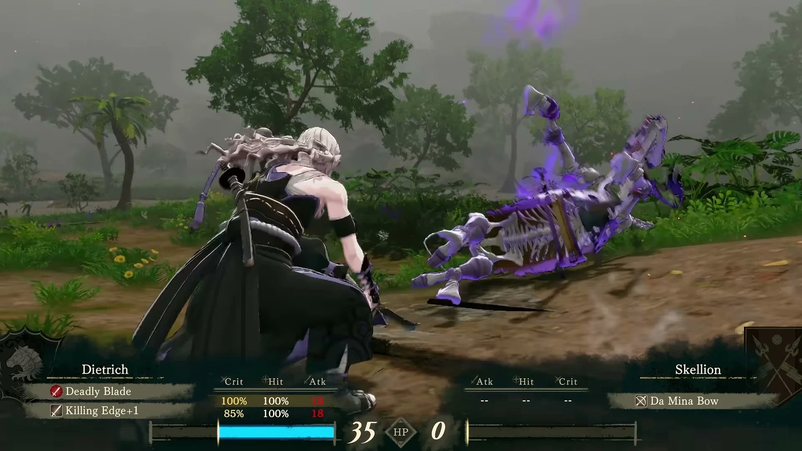 Dietrich’s healing after a critical kill.