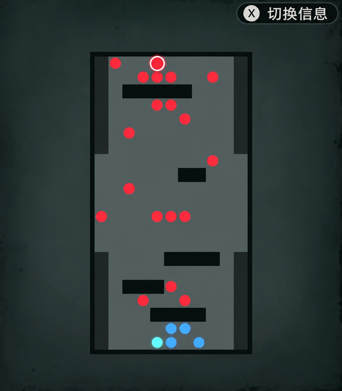 This chapter's battlefield layout. Compare unit positions with the gameplay image below.
