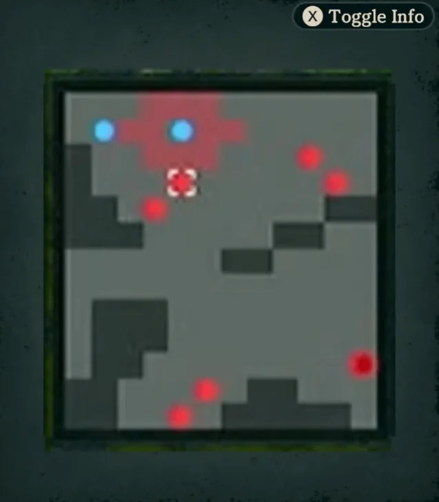 This chapter's battlefield layout. Compare unit positions with the gameplay image below.