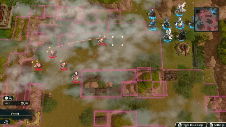 Nuzzuo's group on the mountain path in Theodora's route