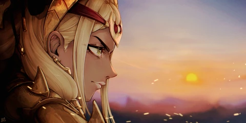 落日中的赛奥朵拉