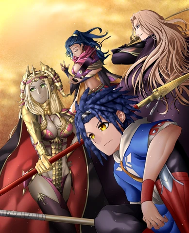 四人迎风