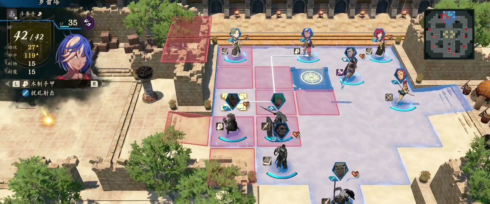 The golden glow on the left marks an orb tile. Send a collector there to wait, while units without orbs stay in front to block the route.